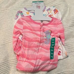 18M girl 2 pack sleeper pajamas